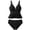 Black, variant on Viluyesy Swimsuits for Womens, V Neck Tankini and High Waist Swim Bottom Beach 2-Piece Bathing Suits Green S