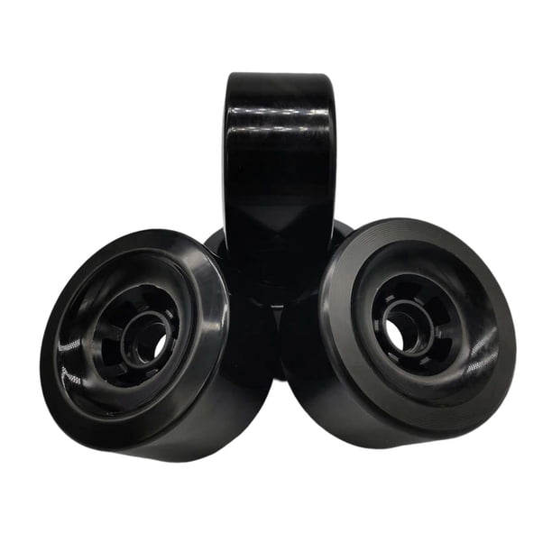 4x Ruedas de patineta Ruedas de longboard 52 mm Ruedas de crucero alto Rueda de calle para Negro
