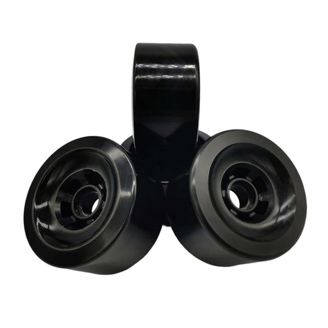 jinwen 4 Pcs Roues de Planche à Roulettes 52mm Roues Cruiser Antichoc pour Sports de Plein Air Noir