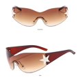 thumbnail image 4 of Typpkmm Star Oversized Wrap Around Sunglasses Rimless Y2k Sunglasses Women Men Punk One Piece Goggles Sports Sun Glass Shades Eyewear, 4 of 6