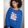 thumbnail image 2 of Unicorn And Rainbow Sweatshirt Women -Image by Shutterstock, Female Medium, 2 of 4