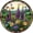 Acrylic 3.5 Inch, variant on Fantasy Monarch Butterfly Stained Glass Window Decor – Handmade Floral Hanging Art