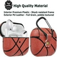 thumbnail image 2 of Apple Airpods Pro Skin, Takfox Cover for Airpods Charging Case for Airpods 3rd, 360° Portable Protective Anti-Scratch PU Leather Cover Skin for Airpods 3 [Front LED Visible] w/ Keychain - Basketball, 2 of 7