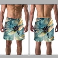 thumbnail image 3 of luoweisi Men's Beach Shorts Quick Dry Swim Trunks with Mesh Lining Dragonfly L, 3 of 5