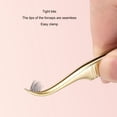 thumbnail image 6 of Xirurus Eyelash Extension Tweezers Stainless Steel Fiber Tip Golden Precision Lash Tools for Beauty Salon and Home Use Professional Eyelash Application Instrument, 6 of 9