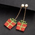 thumbnail image 4 of 6 Pairs Christmas Earrings Cute Carton Creative Drop Earrings Dangle Earrings, 4 of 10