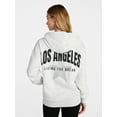 thumbnail image 3 of No Boundaries Essential Fleece Hoodie, Women's Sizes XXS-XXL, 3 of 5