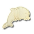 thumbnail image 2 of Unfinished Wood Etched Dolphin Shape | Paint By Line Crafts 18" / 1/4", 2 of 2