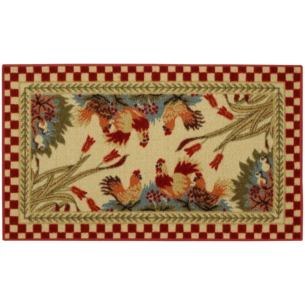 Maxy Home Cucina Collection CU5529 (NonSkid) Rubber Back Area Rug