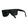 thumbnail image 4 of Kush Pot Logo Large Squared Flat Top Mobster All Black Gangster Sunglasses Matte Black, 4 of 4