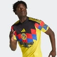 thumbnail image 6 of adidas Club America Home Men's Authentic Soccer Jersey 25/26 (US, Alpha, Large, Regular, Regular, Yellow), 6 of 6