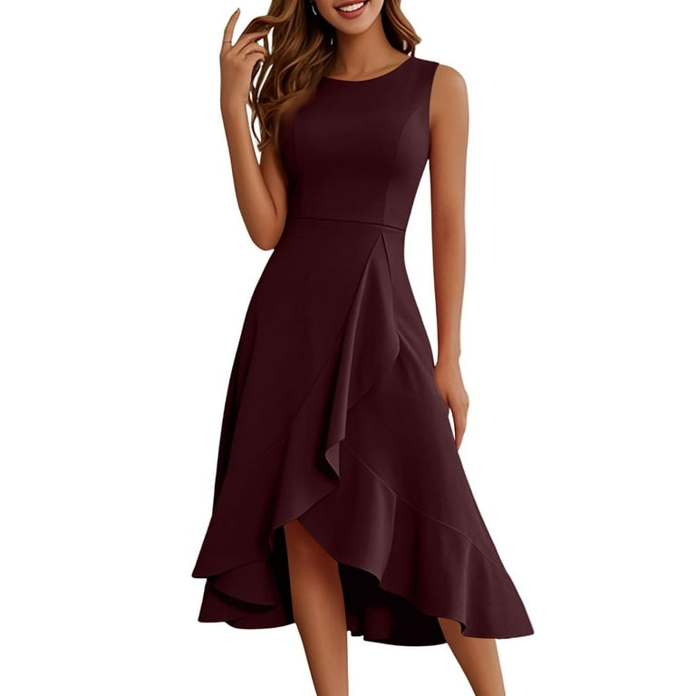 slim fit dress slacks Ladivine 9245 Elegant Embellished Tulle A-Line Mini Dress Champagne / M