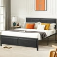thumbnail image 4 of Taomika Platform Twin Size Bed Frame With Wood Headboard, Black Bed Frames, 4 of 12