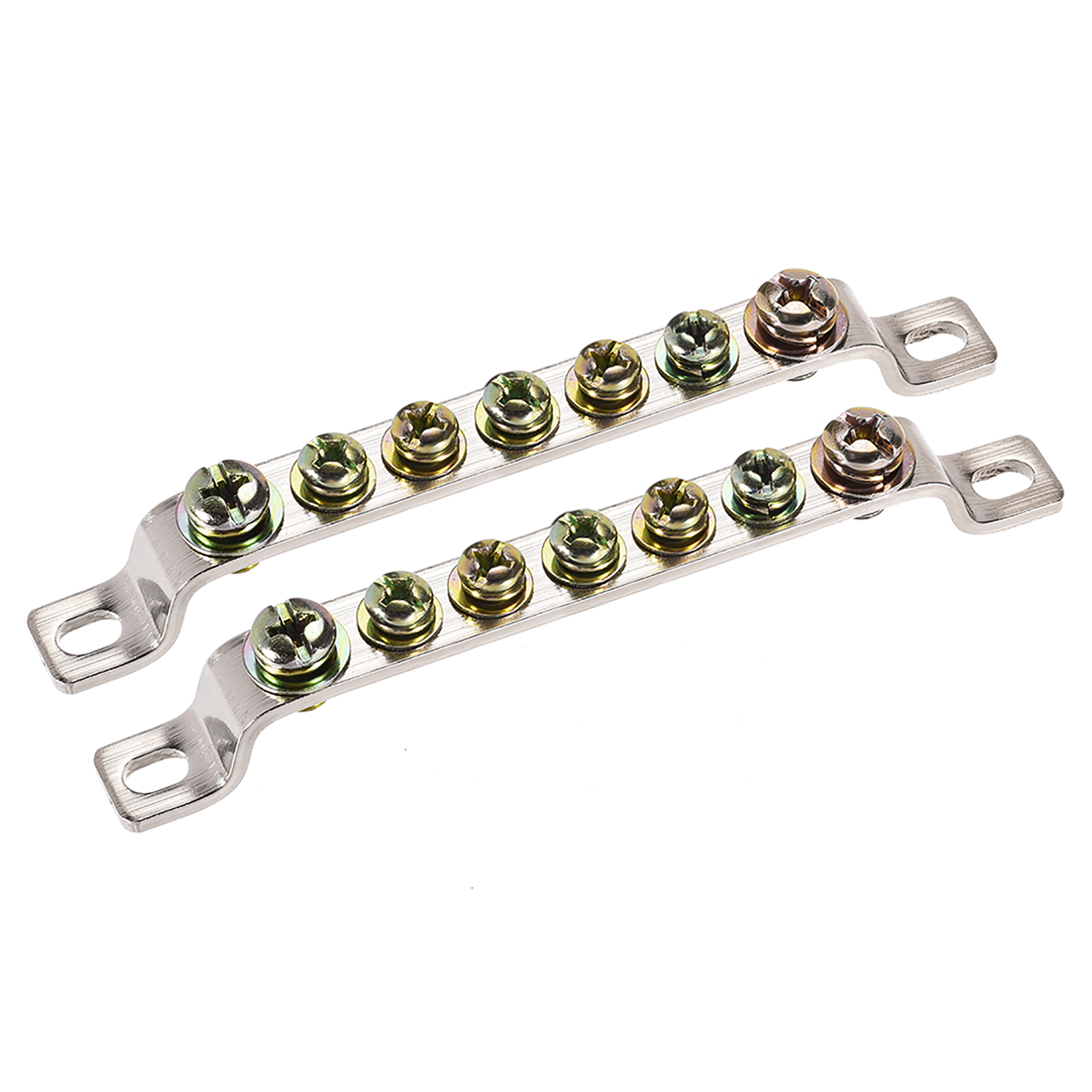 Terminal Block Connector Bar 7 Positions Ground Wire Bridge Design