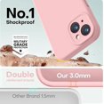 thumbnail image 4 of Funda de Silicona Premium, Resistente a Rayones y a Golpes. para iPhone 14 6.1", Arena Rosa., 4 of 7