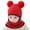 D, variant on Little Girls Winter Knitted Hat Earflap Hood Scarves Warm Lined Hat Scarf Set for Kids Baby Girls