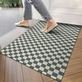 thumbnail image 4 of Navy and Beige Checkerboard Pattern Door Rugs,Washable Non Slip Door Mats Indoor,Decorative Door Mats,Entry Mat Indoor for Entrance,Bedroom,Kitchen,Bathroom,17"x30", 4 of 6