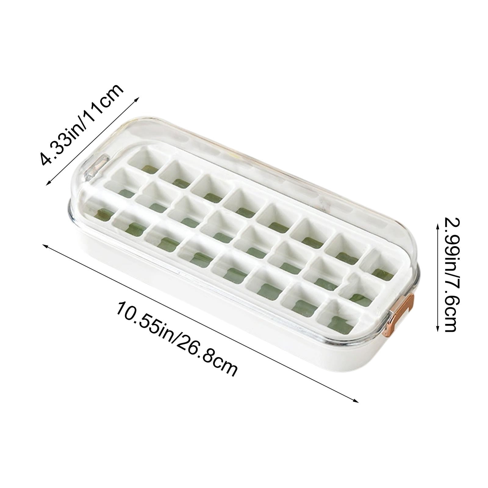 Werulen Press Type Ice Making Mold, One Click Release Ice Tray, Home Kitchen Ice Making Tray, Cold Drinks Freezer Storage Container, Freezer Ice Making Container, Ice Storage Box, Kitchen Ice Making