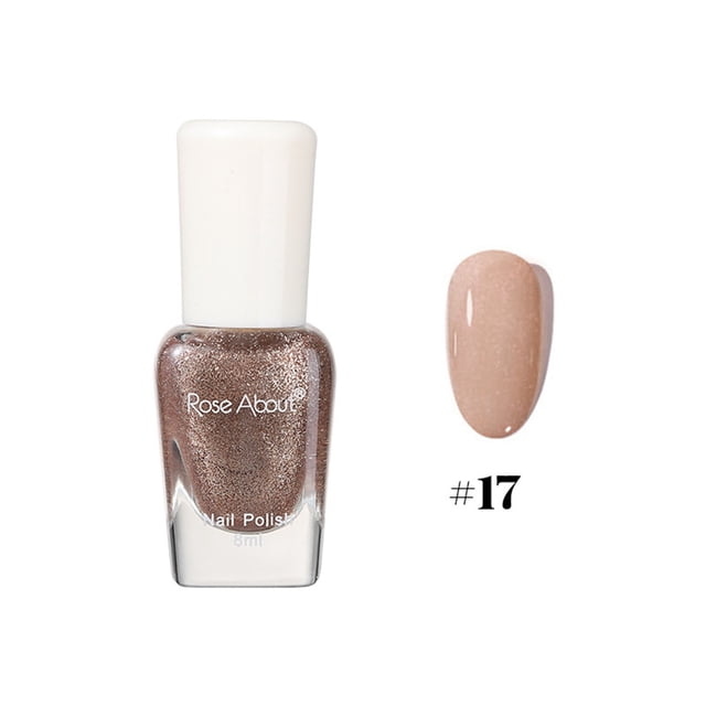 Pisexur Belleza Maquillaje Esmalte de uñas a base de agua, desgarrable, para hornear, sin olor, brillante, con lentejuelas, para realzar las uñas (8 ml)para mujeres y hombres