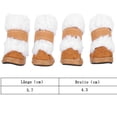 thumbnail image 2 of Zapatos de invierno para mascotas Botas cálidas Velcro antideslizante Caqui, 2 of 4