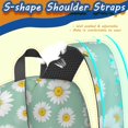 thumbnail image 5 of Daisy Pioneer Flower Green Pattern 17" School Backpacks for Teens,Waterproof Oxford Fabric,S-Shape Padded Straps for School,Travel,Hiking,Camping, 5 of 6