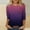 Purple G, variant on TAGOLD Womens 3/4 Long Sleeve Summer Tops, Women's Fashion Printed Loose T-shirt 3/4 Sleeves Blouse Round Neck Casual Tops