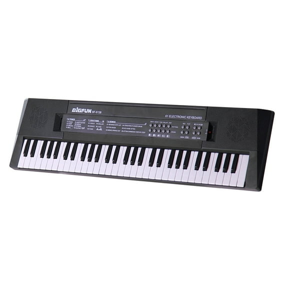 Yeacher 61 Keys Digital Music Electronic Keyboard Kids Multifunctional Electric Piano for Piano Student with Microphone Function Musical Instrument