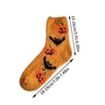 thumbnail image 3 of jiaxiM 5 Pairs Fall Fuzzy Socks, Lounge Socks, Halloween Mid‑Calf Sock Set, Breathable Plush Textile, Expandable Silhouette, Cozy Wear For Cool Evenings, 3 of 4