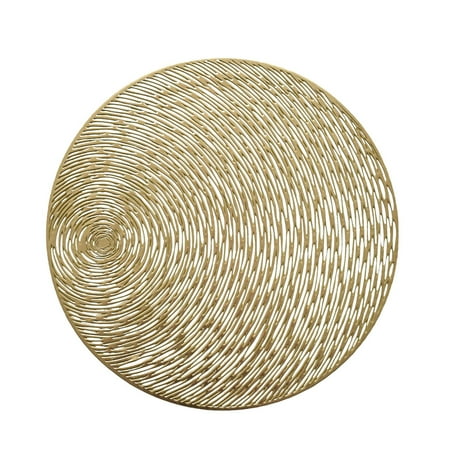 

Round Shape Vinyl Placemats Pretty Elegant Easy To Clean Table Mats For Dinner Party Decoration