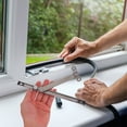 thumbnail image 3 of 2Pcs Balcony Window Lock for Apartment Security Steel Limiting Stopper 11.8in, 3 of 8