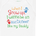 thumbnail image 4 of Inktastic Auctioneer Like Daddy Boys or Girls Baby Bodysuit, 4 of 5