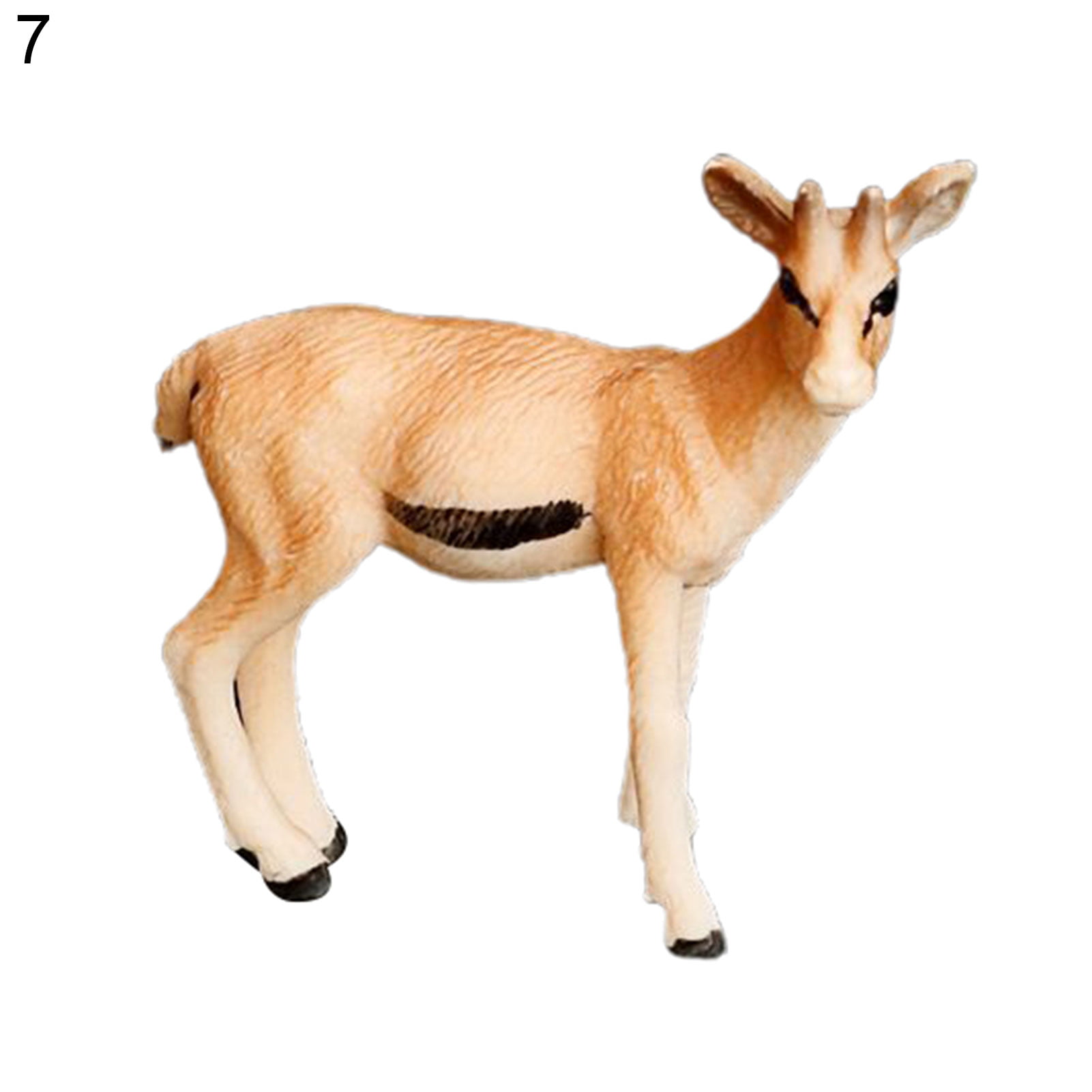 Realistic Antelope Figures Wild Animal Solid Plastic Model Toy Home Decor