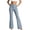 Light Blue, variant on Levmjia Women's High Waisted Bootcut Pants, Solid Color Slim Fit Flare Trousers with Zipper Fly, Stretchy Formal Casual Work Pants for Office