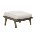 thumbnail image 5 of Saratoga Outdoor Patio Teak Ottoman in Weathered Gray White, 5 of 9