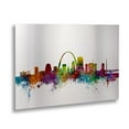 thumbnail image 2 of Trademark Fine Art 'St. Louis Missouri Skyline' Brushed Aluminum Wall Art Art by Michael Tompsett, 2 of 4