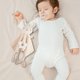 thumbnail image 4 of Bebé S E manta de seguridad con mordedor sonajero bebé calmante toalla recién nacido S Nuggle peluche animal suave sensorial Lovey Li On, 4 of 5