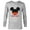 Athletic Heather, variant on Disney Mickey Mouse Red Shorts Icon Nephew Family- Long Sleeve T-Shirt for Men - Customized-White