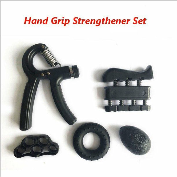 Adjustable Hand Grip Strengthener Set Workout Exerciser Kit Grippers