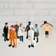 thumbnail image 6 of Miniature People Model Hand Painted Figurines Layout Sand Table Toy Mini, 6 of 6