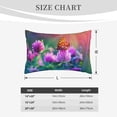 thumbnail image 4 of Naloa Wild flowers of clover and butterfly Pillowcase, Cool Pillowcase, Lightweight, Breathable, Skin Friendly Pillowcase, Hidden Zipper (No pillow core)-14"x20", 4 of 6