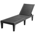 thumbnail image 3 of Costway Patio Lounge Chair Chaise Recliner Weather Resistant Adjustable Black, 3 of 11