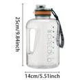 thumbnail image 3 of Large Water Bottle, 74oz Water Jug with Handle Leak-Proof, Clear Sport half gallon water Bottle for Gym Camping Workout Outdoors, 3 of 9