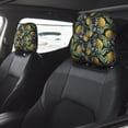 thumbnail image 2 of Kdxio Hand Drawn Citrus Fruits Elegant Lemons Pattern Print 2 Piece Car Head Rest Covers Set Auto Front/Rear Seats Headrest Cover Universal Fit Most Cars,Sedan, SUV, 2 of 9
