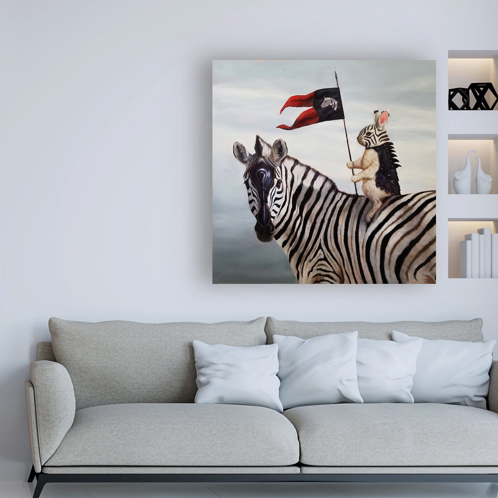 Trademark Fine Art 'Striped Warrior' Canvas Art by Lucia Hefferna