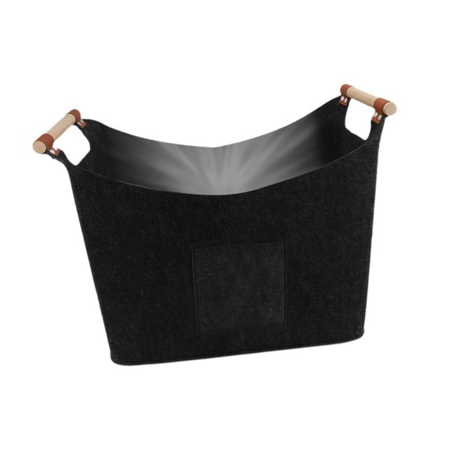 Bolsa de fieltro para leña, plegable, para transportar troncos, ideal para ir de compras, acampar o hacer picnic.