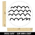 thumbnail image 2 of Waves Ocean Squiggles Rubber Stamp for Scrapbooking Crafting Stamping - Medium 1 Inch, 2 of 7