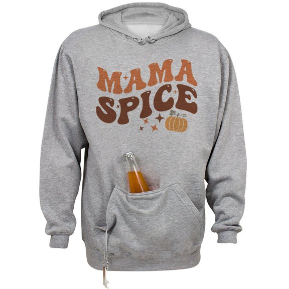 Mama Spice Beer Holder Tailgate Hoodie Sweatshirt Unisex Large Oxford