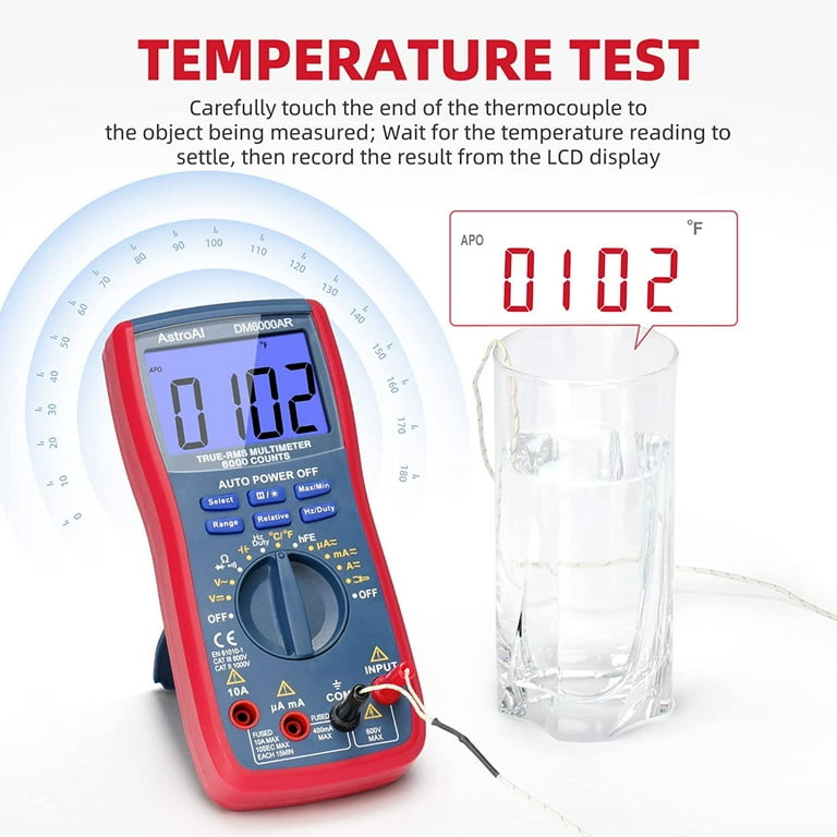 Generic AVID POWER Digital Multimeter, Auto-Ranging TRMS 6000