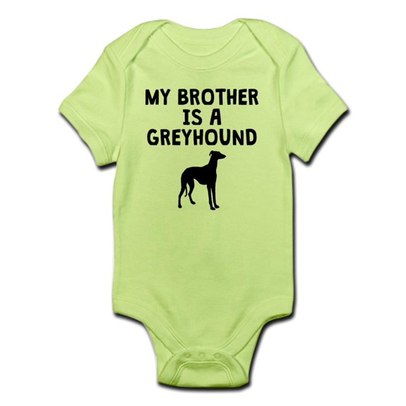 CafePress - My Brother Is A Greyhound Body Suit - Baby Light Bodysuit