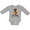 AC-Heather Grey, variant on 1st Birthday Fox 1 Year Old Boys or Girls Long Sleeve Baby Bodysuit